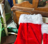 Instant Collection of Red and White Classic Christmas Stockings- Set of 5