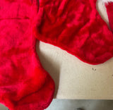 Instant Collection of Red and White Classic Christmas Stockings- Set of 5