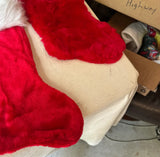 Instant Collection of Red and White Classic Christmas Stockings- Set of 5