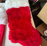 Instant Collection of Red and White Classic Christmas Stockings- Set of 5