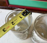 1970s Winter Cabin Fever, Rustic Style Trio of Glasses