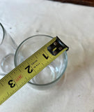 1970s J Monogrammed Simple Glasses- Set of 6