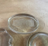 Trio of Glass Heavy Desk Paper Weights