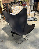 1970s Simple Modern Cloth Butterfly Chair