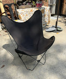 1970s Simple Modern Cloth Butterfly Chair