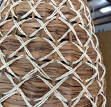 1970s Oversized Wicker Pineapple Boho Basket