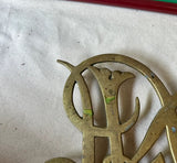 1970s Large Brass Williamsburg Trivet