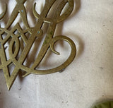 1970s Large Brass Williamsburg Trivet