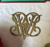 1970s Large Brass Williamsburg Trivet