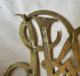 1970s Large Brass Williamsburg Trivet