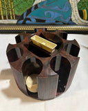 Collection of Game Night Poker Chips and Spinning Holder- Set of 8