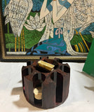 Collection of Game Night Poker Chips and Spinning Holder- Set of 8