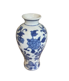 Blue and White Asian Dragon Vase