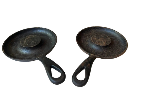 Pair of Cabin Style Cast-Iron Donut Makers