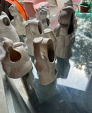 1970s Collection of White Ceramic Asian Style Fun Cups- Set of 11