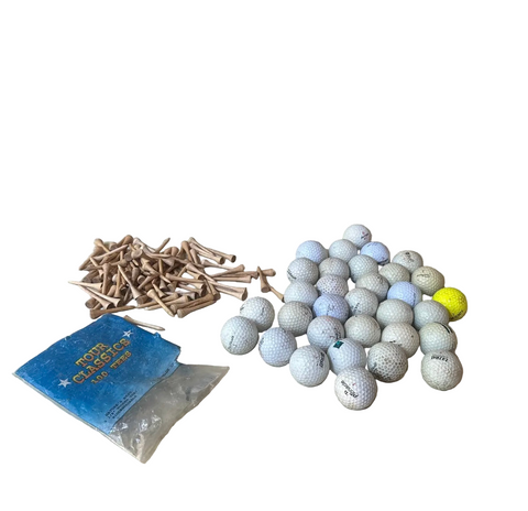 Instant Collection of Golf Balls and Tees- Set of 50+