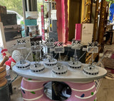 (Rental Only) Metal Mini Movie Camera Tea Light Holder- Set of 6