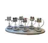 (Rental Only) Metal Mini Movie Camera Tea Light Holder- Set of 6