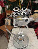 (Rental Only) Metal Mini Movie Camera Tea Light Holder- Set of 6