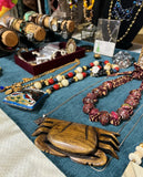 Pair of Vintage Hand Carved Crabs