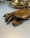 Pair of Vintage Hand Carved Crabs