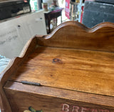 Vintage Wooden Hand Painted Bread Box