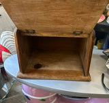 Vintage Wooden Hand Painted Bread Box
