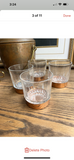 Copper entertaining set of champagne bucket and glasses