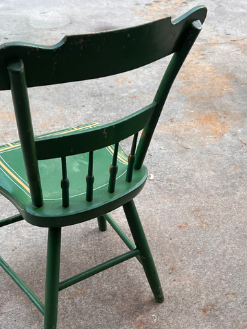 Pair-Green Pennsylvania Folk Art Chairs