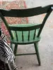 Pair of Mid 20th Century Green Pennsylvania Folk Art Chairs