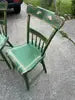 Pair of Mid 20th Century Green Pennsylvania Folk Art Chairs