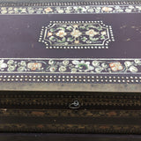 1940s Painted Leather and Studded Trunk** - FREE SHIPPING!