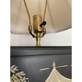 1960s Chinoiserie Wooden Lamp