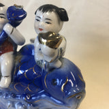 1970s Blue and White Chinoiserie Sculpture - FREE SHIPPING!