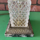 1970s Corinthian Crystal Lamp