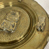 1970s Mayan Brass Plate - FREE SHIPPING!