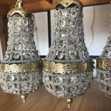 1970s Pendant Cluster Chandeliers - Set of 5 - FREE SHIPPING!