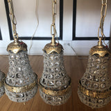 1970s Pendant Cluster Chandeliers - Set of 5 - FREE SHIPPING!