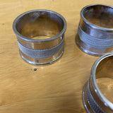 1970s Silver Napkin Ring Holders - Set of 5 - FREE SHIPPING!
