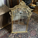 1970s Solid Brass Garland and Acanthus Mirror - FREE SHIPPING!