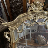 1970s Solid Brass Garland and Acanthus Mirror - FREE SHIPPING!