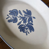 1970s Vintage Blue Floral Americana Serving Set - 32 Pieces - FREE SHIPPING!
