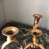 1970s Vintage Brass Candleholders - a Pair - FREE SHIPPING!