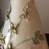 1970s Vintage Ceramic Floral Lamp - FREE SHIPPING!