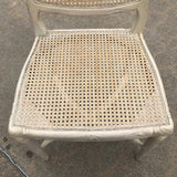 1970s Vintage Faux Boise White Wooden Cane Accent Chair** - FREE SHIPPING!