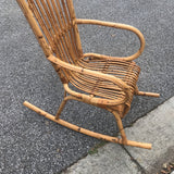1970s Vintage Franco Albini Bamboo Rocking Chair** - FREE SHIPPING!