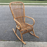 1970s Vintage Franco Albini Bamboo Rocking Chair** - FREE SHIPPING!