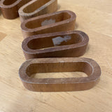 1970s Wooden Napkin Rings - Set of 8 - FREE SHIPPING!