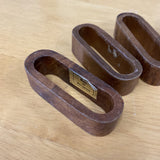 1970s Wooden Napkin Rings - Set of 8 - FREE SHIPPING!