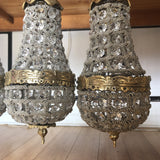 1980s Collection of Miniature Pendant Chandeliers - Set of 4 - FREE SHIPPING!